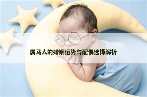 属马人的婚姻运势与配偶选择解析