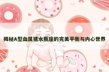 揭秘A型血属猪水瓶座的完美平衡与内心世界